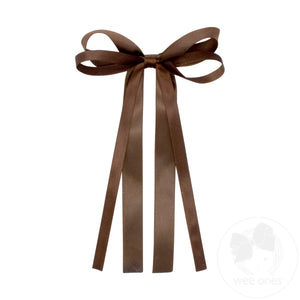 Mini Satin Double Loop Streamer Bow