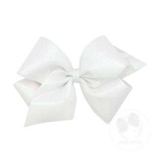 King Party Glitter Girls Hair Bow